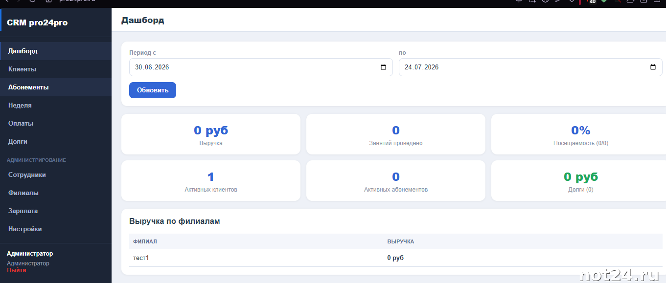 CRM для школы скорочтения